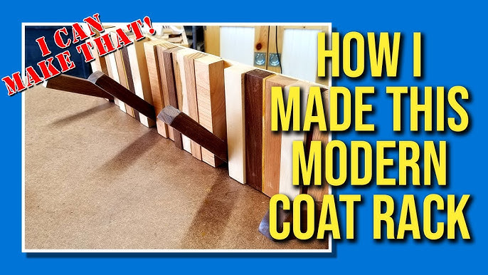DIY Cómo hacer perchero o colgador de pared en madera de pino / How to make  a wall wood coat rack 