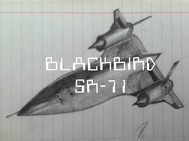 How To Draw A Blackbird Sr-71 - Youtube
