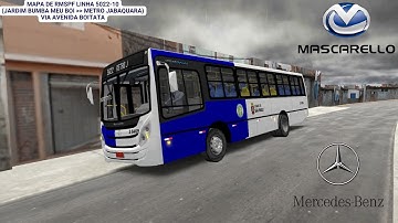 🔵[PROTON BUS] Mascarello Gran Via Midi MB OF-1519 BT5 | padrão SP (Mapa de RMSPf)