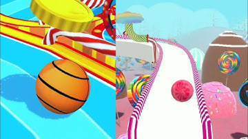 Sky Ball Jump VS Candy Ball Run Gameplay Walkthroungh Android ios Levels 131