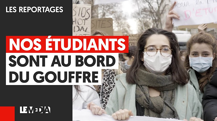 NOS ÉTUDIANTS SONT AU BORD DU GOUFFRE