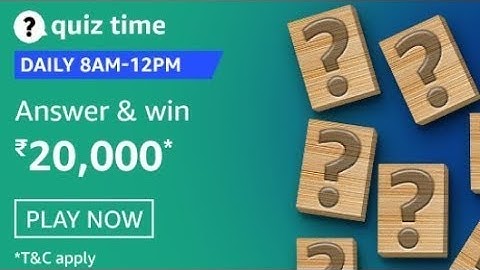 Amazon Quiz Answers Today | Win 20000 Amazon Pay Balance | Quiz Today Vikas Kohli | 10 February 2021