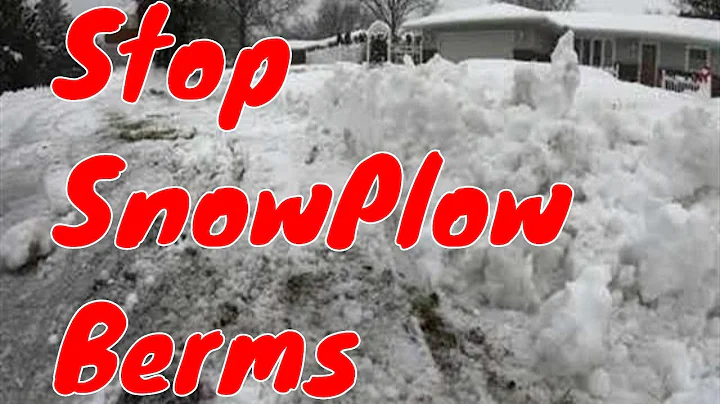 Stop Snowplow Berms At The End Of Your Driveway