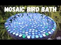 DIY Mosaic Bird Bath out of Cement - Papercrete Projects