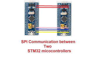 SPI communication between two STM32 microcontrollers / SPL library SPI master slave #stm32f103c8t6