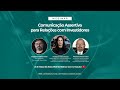 Webinar comunicao assertiva para relaes com investidores