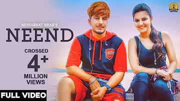 Neend (Full Video) - Mohabbat Brar - New Punjabi Song 2018 - Latest Punjabi Songs 2018 2020
