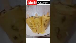 sirf Aadha Katori dudh se kulfi Banaye Mango kulfi recipe Madhuskitchen YouTubeShorts shortsbeta