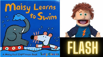 Maisy learns to swim by Lucy Cousins - read aloud with Flash - UK accent
