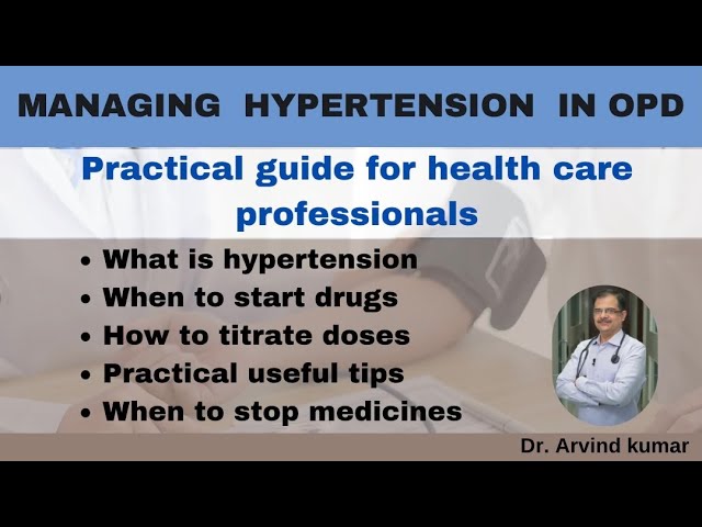 How to treat hypertension | practical tips for healthcare professionals class=