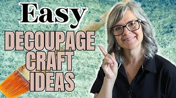 Gemakkelijke decoupage-knutselideeën voor beginners / doe-het-zelvers voor thuis