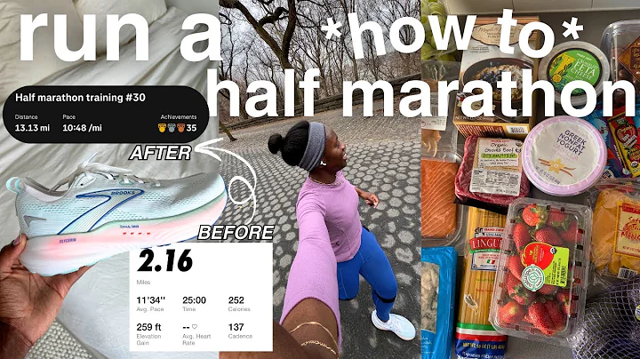 HOW TO: couch to half marathon in 3 months! meals, gear, training schedule: everything you need! thumbnail