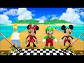 Mario party 9 minigames mario vs mickey mouse vs minnie mouse vs homer simpson master difficulty