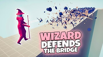 WIZARD DEFENDS THE BRIDGE VS EVERY FACTION (CUSTOM) | TABS MODDED GAMEPLAY