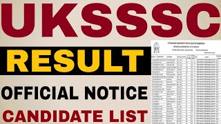 UKSSSC OFFICIAL RESULT OUT | UKSSSC LT FINAL RESULT | UKSSSC WAITING LIST UPDATE | UKSSSC RESULT OUT