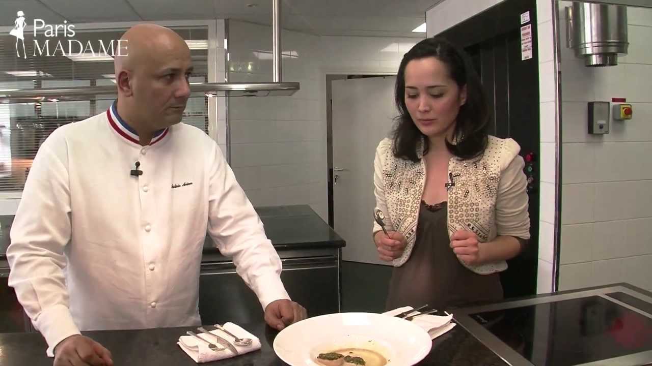 3つ星プレ･カトランのレシピ紹介　ホタテのシードル風味