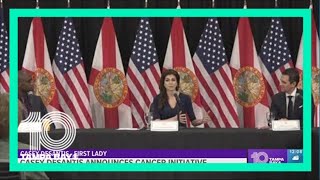 First Lady Casey DeSantis, Florida surgeon general announced cancer initiative