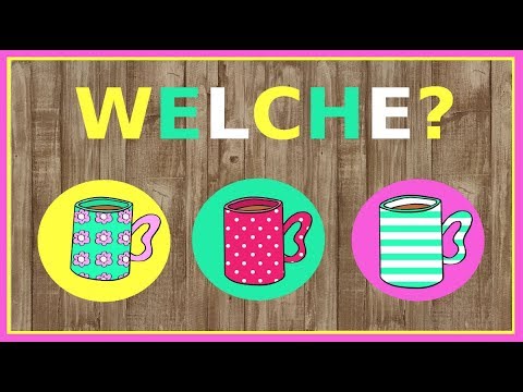Deutsch A2 B1: Welcher, welche, welches Fragepronomen German lesson: question pronoun Deutsch A2 B1: Welcher, welche, welches Fragepronomen German lesson: question pronoun