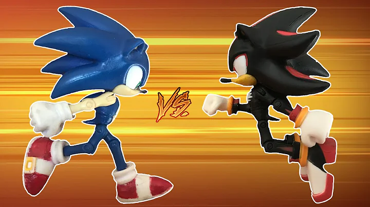 Sonic VS Shadow - Sonic Stop Motion (Sonic Stop Motion Collab 30th Anniversary)