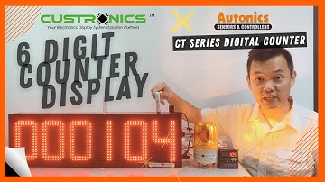 LED Large 6 Digit Electronics Production Counter #Autonics #CTSeries #CT6S #CT4S #CT6M #CT6Y