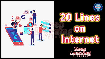 20 Lines on the Internet || Keep Learning Official. #internet #10lines #20facts