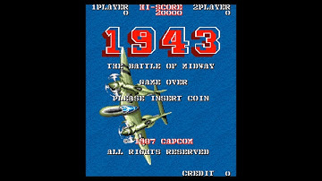 1943: The Battle of Midway (Arcade 60Hz / Yoko) - Intro / Attract Mode