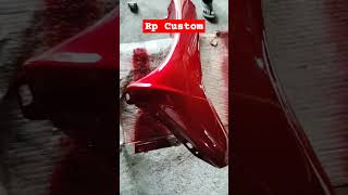 Activa 4g on demand painting apple red finish #activa