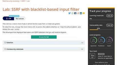 Web Security Academy | SSRF | 3 - SSRF with Blacklist Filter