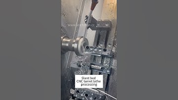 Slant bed CNC turret lathe processing#cnc #cncmachine #cncturning #lathe #tornado #milling#drlling