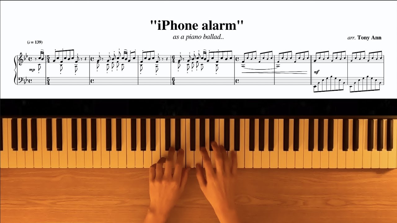 Tony ann   iPhone alarm as a piano ballad