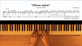 tony ann  iPhone alarm as a piano ballad