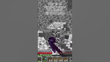 Day 13 of breaking one layer of a chunk everyday till 1000 subs