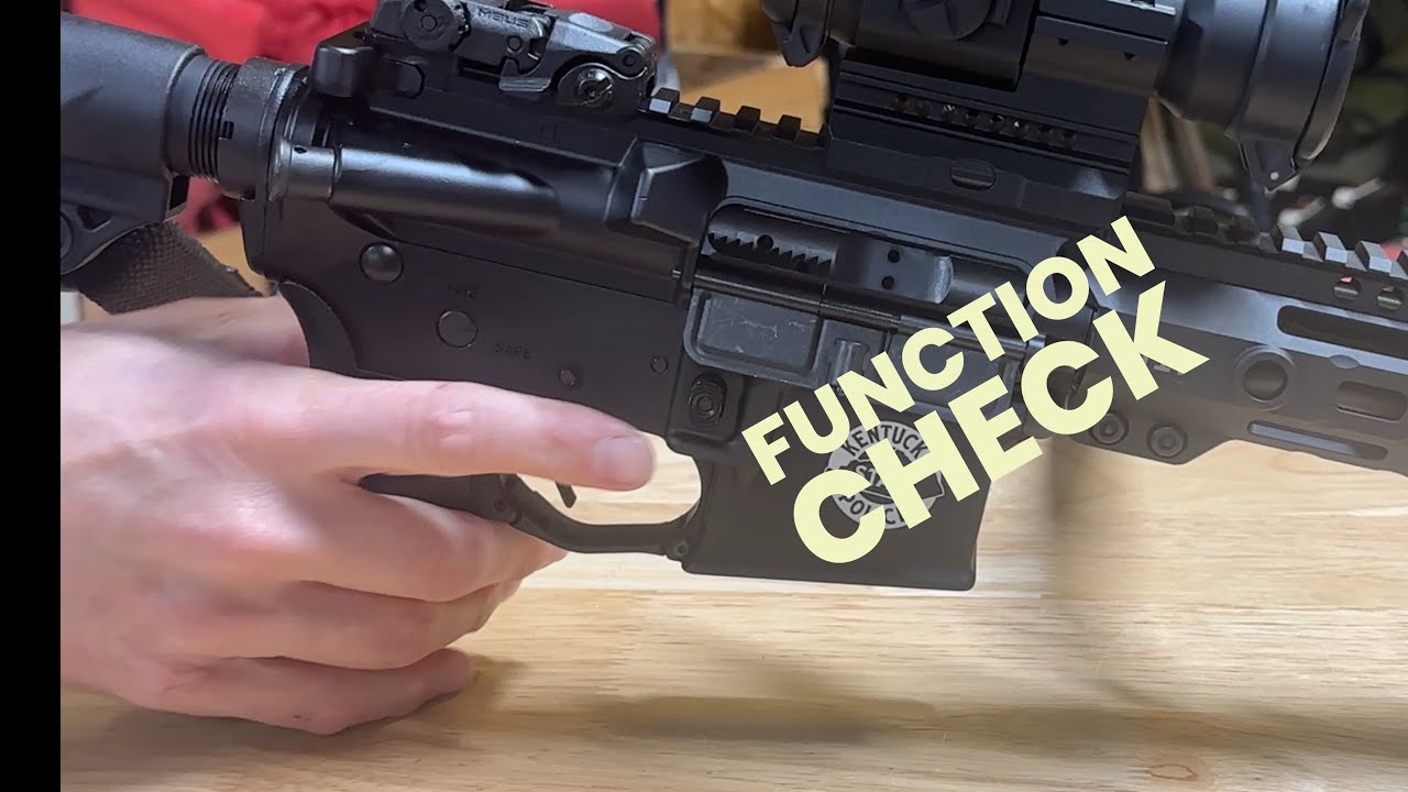 How to Function Check an AR-15 - YouTube