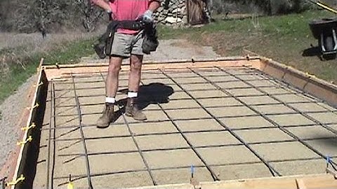 Rebar grid for Slab Foundation