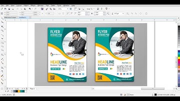 How to Create business Flyer Design Template Using Coreldraw