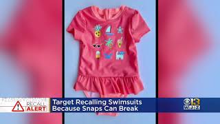 Target Recalling Toddler Girls' Swimsuits