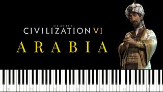 Sid Meier's Civilization VI - Arabia Theme - Industrial - Synthesia Piano(improv) #civilization6 screenshot 4
