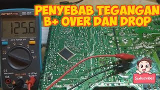 Cara mengatasi Tegangan B over atau drop pada tv sharp
