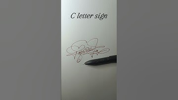 C letter signature❤️ #carolina #shorts #art #calligraphy #signature #signwriting #writingskills