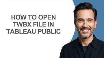 How to Open Twbx File In Tableau Public - KevinHowTo