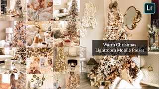 Warm Christmas Lightroom Photo Editing Presets | Lightroom Edit Picture screenshot 1