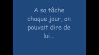 Il changeait la vie, Jean Jacque Goldman, paroles