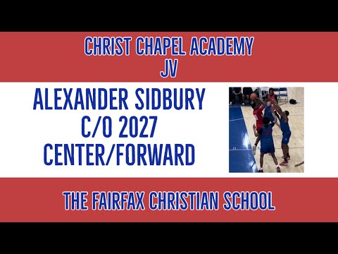 #0 Alexander Sidbury (Fairfax Christian JV) vs. Christ Chapel Academy 1/11