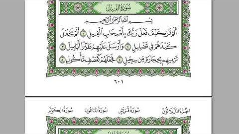 تلاوة رائعة سورة الفيل  الشيخ عبد الرحمن السديس