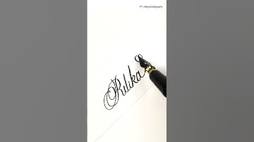 Comment Your Name | Ritika in cursive #calligraphy #cursivewriting #shortsfeed #shorts