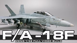 : 1/48 F/A-18F super hornet  full video build Meng model