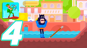 Bowmasters - Gameplay Walkthrough Part 4 - Mancat (Android)