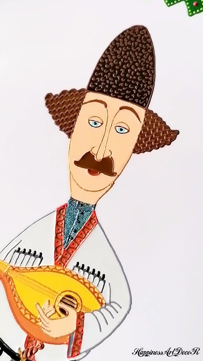 Грузинская декоративная сувенирная тарелка с мужчиной. Декор на стену ...