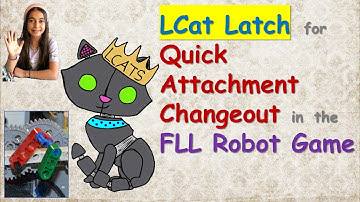 LCat Latch for Quick Attachment Changeout in the FLL Robot Game