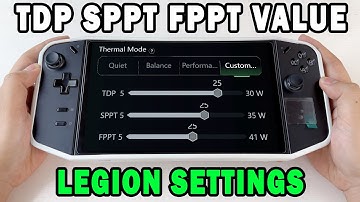 Legion Go: Optimize TDP Settings for Reduced Stuttering, Improved Performance & Stability!
